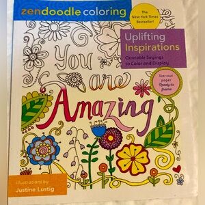 Zen Doodle Uplifting Inspirations coloring book
